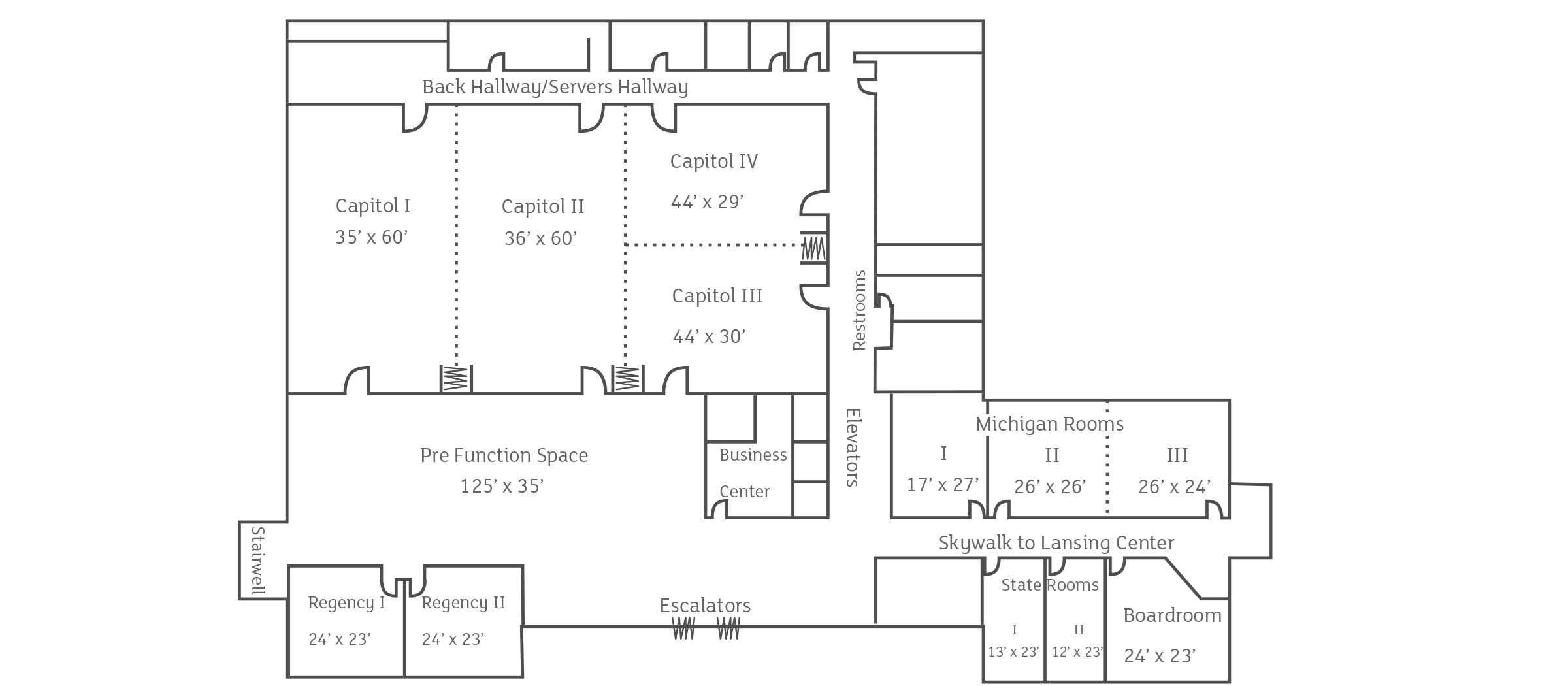 Doubletree By Hilton Lansing Hotell Exteriör bild